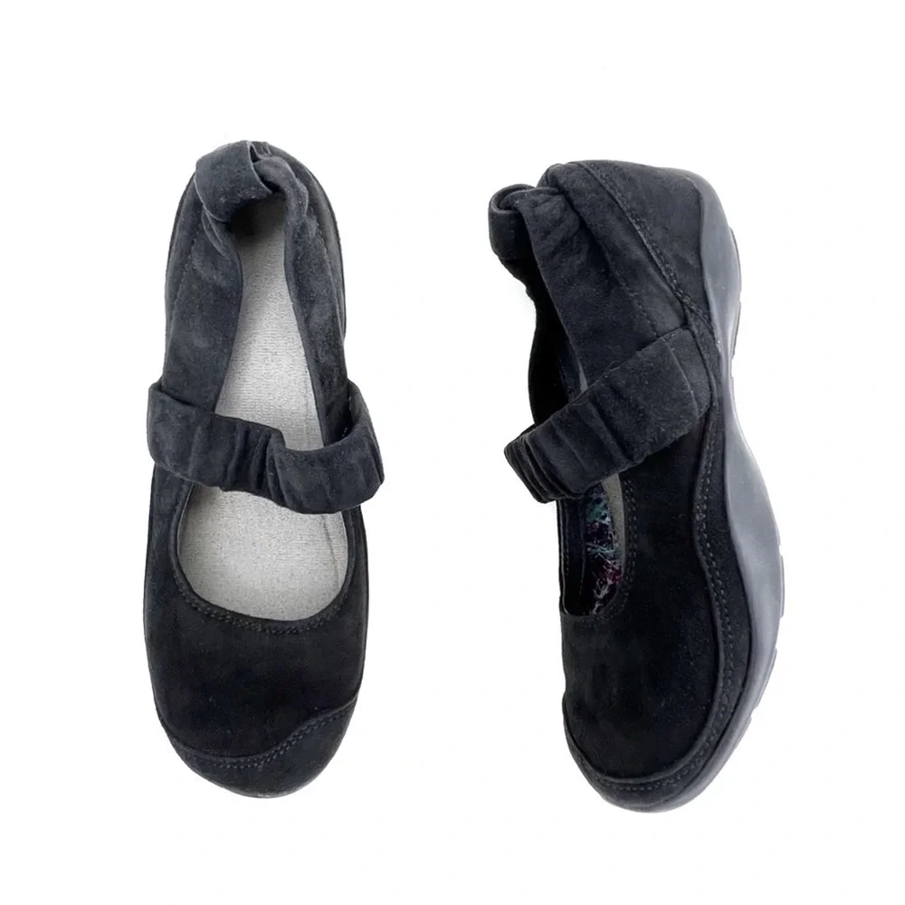 Dansko Shoes ‘Chrissy’ Mary Jane Suede Leather Black Size 36 = 5.5 - 6